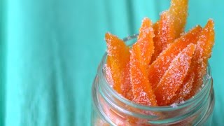 How To Make Candied Orange Peels  Candied Orange Peel Recipe [upl. by Pembroke]