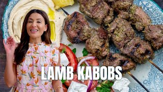 Juiciest Lamb Kabob Recipe  The Mediterranean Dish [upl. by Schnorr995]