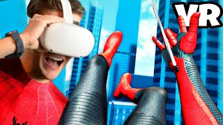 This SpiderMan VR Game is FREE Oculus Meta Quest 2 PCVR Game [upl. by Jabin]