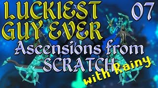 LUCKIEST GUY EVER  RS Ascensions from Scratch with Rainy  07 [upl. by Odnumde566]