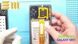 SAMSUNG GALAXY M51 DISASSEMBLY  Lcd Screen Replacement [upl. by Adnirod]