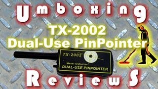 Unboxing  Review TX2002 DualUse PinPointer Metal Detector for ALIEXPRESS [upl. by Drexler]