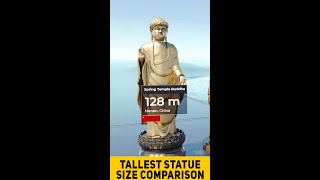 Tallest Statue Size Comparison shorts TallestStatue  Tallest Statue in the World Comparison [upl. by Pollitt]