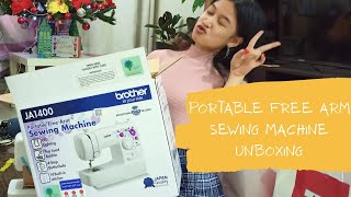 BROTHER JA1400 SEWING MACHINE UNBOXING [upl. by Halsey]