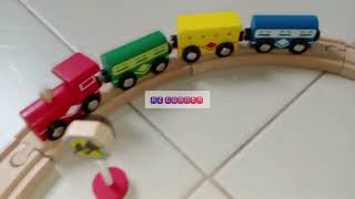 wooden train set [upl. by Arahsak71]