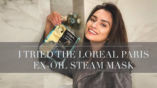 I tried the New LOréal Paris Steam Mask for SalonLike Smoothness in 5 Minutes [upl. by Kaia]