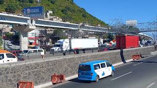 TROLEBÚS ELEVADO CADA DIA AVANZA MAS TRÁFICO DIARIO TOMA TUS PRECAUCIONES [upl. by Mosier]