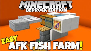 Minecraft Bedrock FAST WORKING AFK Fish Farm Tutorial MCPE Xbox PC PS5 [upl. by Jezabella649]