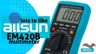 ALLSUN EM420B CHEAPO Multimeter Review amp Teardown [upl. by Sivehc]