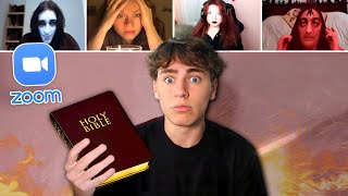 Reading BIBLE In SATANIC Zoom Class 2 [upl. by Yevol]