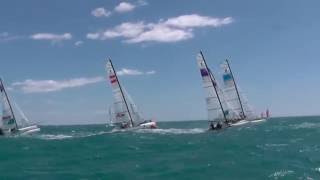 Nacra 17 bearaway strong wind EC14 in France [upl. by Marijo55]