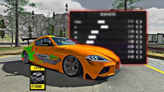 Toyota Supra MK5 V12 gearbox car parking multiplayer [upl. by Ekralc]