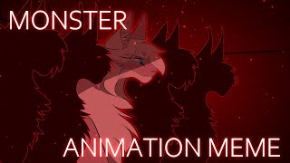 MONSTER  ANIMATION MEME OC  WARNING  FLASHING amp BLOOD [upl. by Shannen]