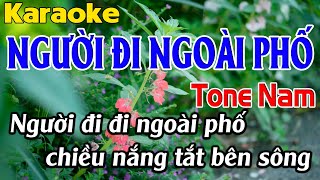 Người Đi Ngoài Phố Karaoke Tone Nam Karaoke Linh Phạm  Beat Mới [upl. by Aciras834]