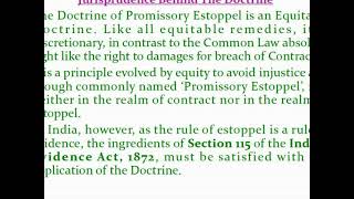 Promissory Estoppel 1  Administrative Law [upl. by Fe]