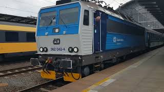 CD Class 362  362042 departing Praha Hlavní nádraží Station on 090924 [upl. by Atillertse]