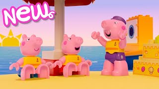 Peppa Pig Tales ⛱️ The Desert Island 🏝️ LEGO DUPLO Peppa Pig Episodes [upl. by Suoirad818]