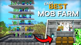 Minecraft ALL MOB Farm Tutorial 119  INSANE LOOTS [upl. by Ile]