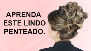 COMO FAZER UM LINDO PENTEADO FÁCIL COQUE TRADICIONAL PARA NOIVAS [upl. by Oruasi]