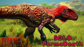 A SOLO Metriacanthosaurus Experience  PERMADEATH  Path of Titans [upl. by Woodford810]