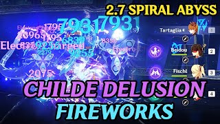 27 SPIRAL ABYSS  CHILDE DELUSION FIREWORKS [upl. by Outlaw692]