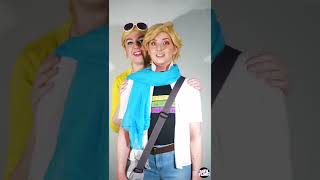 Miraculous Ladybug Cosplay Adrien Agreste and Chloe Bourgeois 😻 shorts [upl. by Edra]