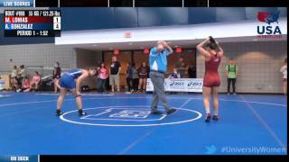 55 kg CR2  Michelle Lomas Campbellsville vs Alyssa Gonzalez McKendree [upl. by Nnaillek]