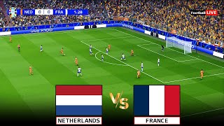 FRANCE vs NETHERLANDS I UEFA EURO 2024 TODAY MATCH I GROUP STAGE MATCH  PES [upl. by Vincelette21]