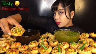 Indian mukbang eating video Panipuri eating challenge Fuska eating asmr eating spicy food India [upl. by Berkly]