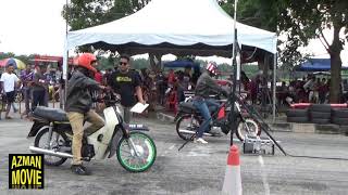 HONDA EX5 DRAG BIKE TESTING DRAG RACING KUBANG MENERONG DEC 2019 PART 55 [upl. by Grani]