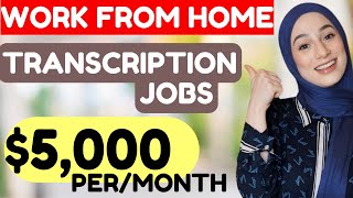 10 HIGH Paying Online Transcription Jobs From Home Worldwide NO EXPERIENCE [upl. by Phillis]