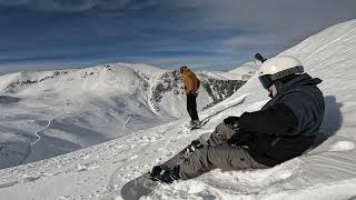 Travesia en snowboard por el Filo  Esquel  La Hoya Gopro pov [upl. by Aikimat891]