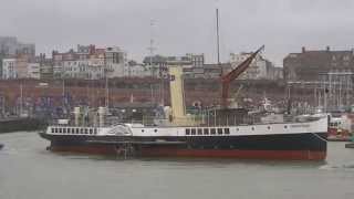 Medway Queen arriving at Ramsgate to commemorate Operation Dynamo [upl. by Ecinaej]