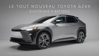 PRÉSENTATION DU TOYOTA bZ4X ÉLECTRIQUE À BATTERIE 2023 [upl. by Burley]