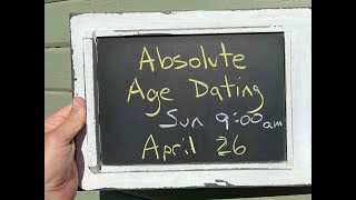 ‘Nick From Home’ Livestream 30  Absolute Age Dating [upl. by Regnij]