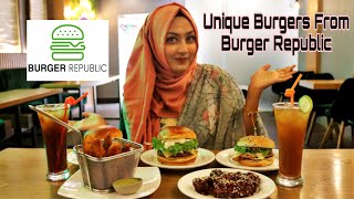 WHAT IS BRIOCHE BURGER BUN😮😮 UNIQUE BURGER EXPERIENCE AT BURGER REPUBLIC BANANI PRIOTEE101 [upl. by Hoffert]