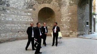 Gorgeous Acapella voices in the Diocletian palace at Split [upl. by Anaizit645]