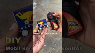 Diy kreatif mobil korek unik remote kontrol  mini car diy mainan toys tutorial amazing motor [upl. by Lehacim261]