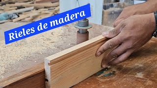 Como hacer CAJONES con RIELES de MADERA carpinteriacreacionesberbe8685 [upl. by Anitsuj191]