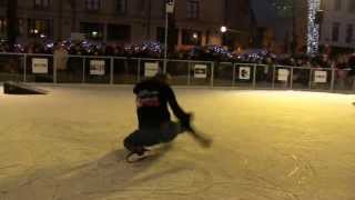 UNITEDS  Place Ste Catherine Brussels BELGIUM  Patinage Freestyle  Xtreme ice skating [upl. by Brandes]