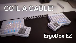 How to coil a keyboard cable Coiling the TRRS and USB lead of an ErgoDox EZ [upl. by Markland]