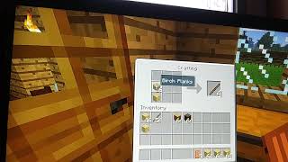 In God with how to make Sticks out of Birch Planks in Minecraft [upl. by Aita]