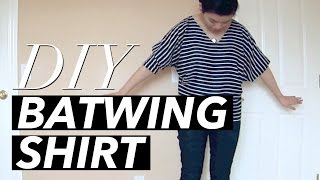 How to Make a Batwing Shirt  WITHWENDY [upl. by Reinertson]