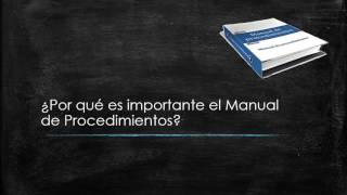 Qué es un procedimiento y para qué sirve el Manual de Procedimientos [upl. by Sad]