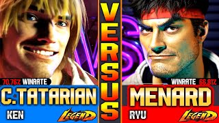 SF6 MenaRD Ryu Vs Ken ChrisTatarian ▰ Street Fighter 6 Gameply High Level [upl. by Delaine908]