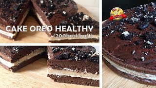 Plaisir amp Diète  CAKE OREO HEALTHY 220kcal par portion recipe recette cake oreo healthy [upl. by Eirdua582]