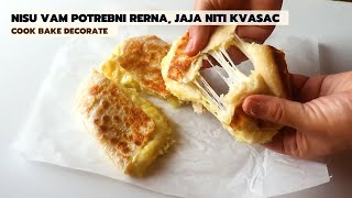 Pita hleb punjen sa kačkavaljem i krompiroml VEOMA UKUSNO l Flatbread with cheese and potato [upl. by Eniahpets]