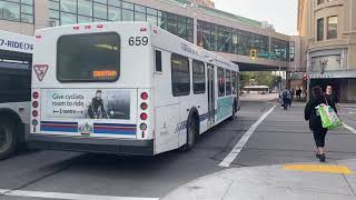 Winnipeg Transit 1995 New Flyer D40LF 659 on the 31 Keewatin Express to City Hall [upl. by Marcin687]