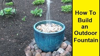 How To Make an Outdoor Fountain [upl. by Samalla]