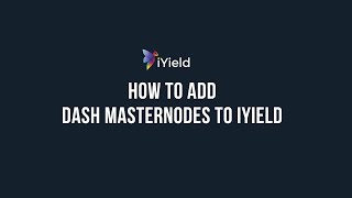 Add Dash masternodes [upl. by Nyret]